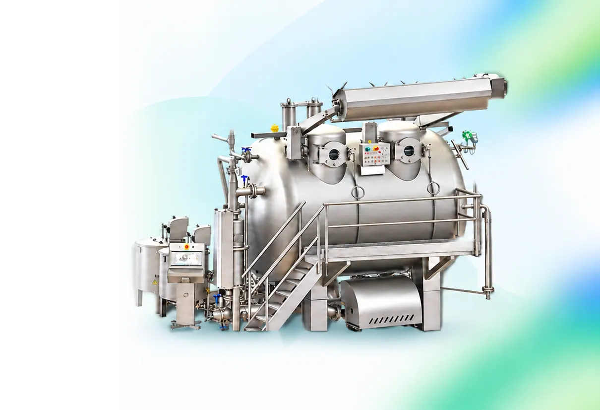 Stainless steel Sclavos fabric dyeing machine